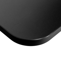 Universal-Schreibtischplatte 158x80x1,8 cm Schwarz P