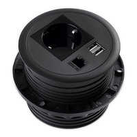 Spacetronik SPS-R1D3W V2 runde Tischsteckdose