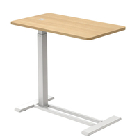 Buddy 07 manuell verstellbarer Tisch weißes Holz