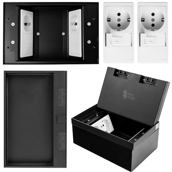 Gniazdo podłogowe otwierane Spacetronik SPS-W22S_S3