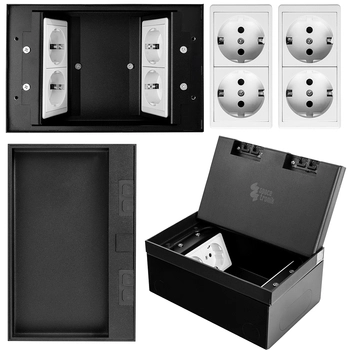 Gniazdo podłogowe otwierane Spacetronik SPS-W44B_V3