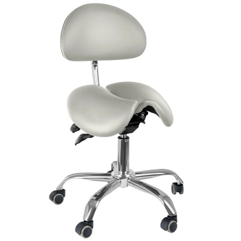 Ergonomiczny hoker regulowany SELLA biały