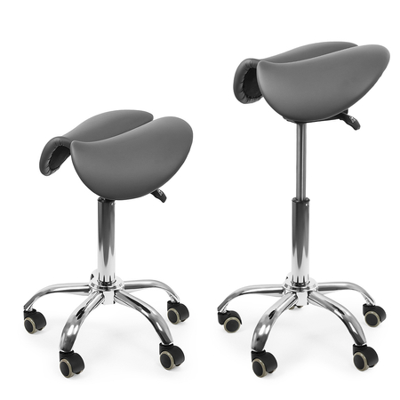 Ergonomiczny hoker regulowany SELLA szary