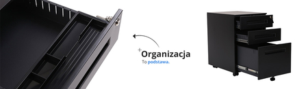Szafka podbiurkowa kontenerek Spacetronik SPC-130G