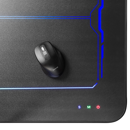 Biurko gamingowe elektryczne RGB z regulacją wysokości Spacetronik 140x70