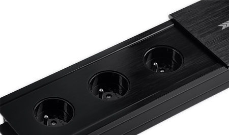 Spacetronik SPS-S33B Schiebetisch-Steckdose