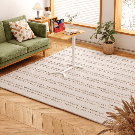 Buddy weißer manuell höhenverstellbarer Tisch