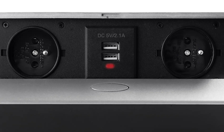 Spacetronik SPS-D24S Arbeitsplatten-Steckdosenöffnung