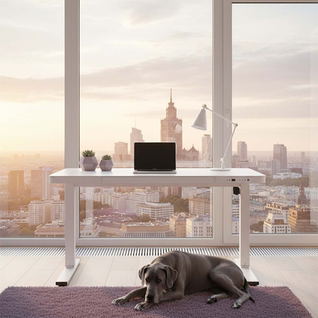 Biurko Elektryczne Spacetronik Astrid SPEB128 z Szufladą i USB