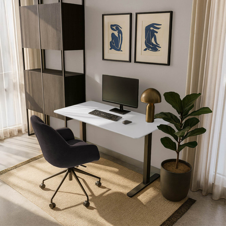 Blat MDF malowany proszkowo 140x70x2.5 Porcelain