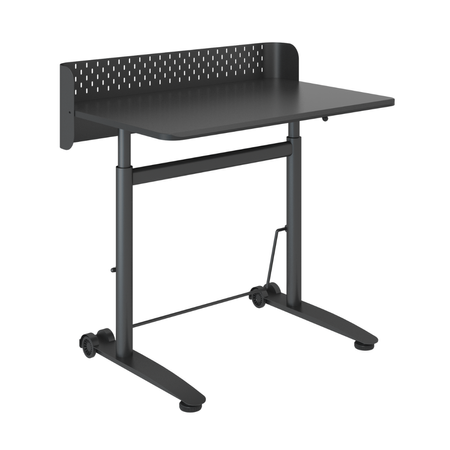 Czarne stanowisko robocze regulowane 90x60 SPR BUDDY 23 MBB