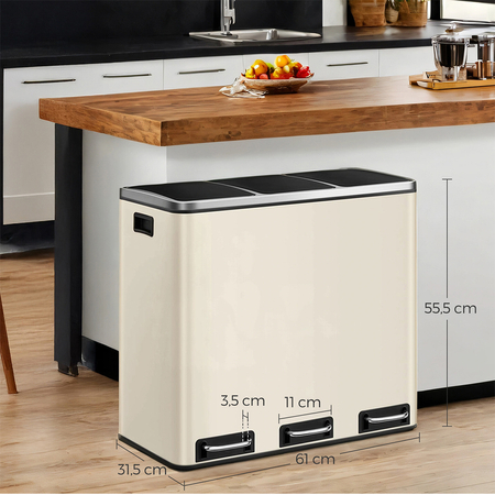 Funky Trash Can Gold Black Spacetronik Potrójny