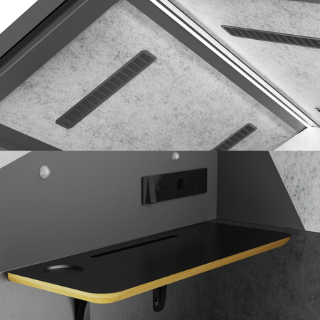 Mobilna kabina akustyczna Spacetronik SPE-POD03BW