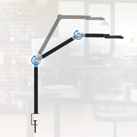 Lampa biurkowa kreślarska LED bezcieniowa Glow D2