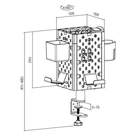 Tablica perforowana akcesoria Holdee SPB-154R