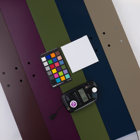 Biurko regulowane Vegard elektryczne dwusilnikowe MDF fioletowo-różowe