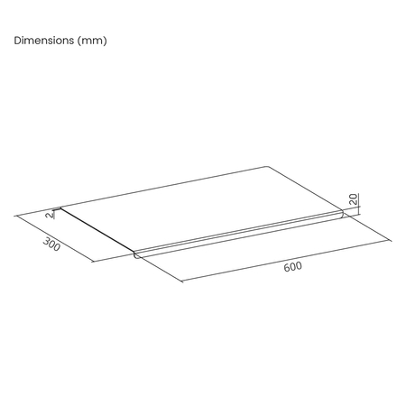 Narożna podkładka PVC Spacetronik SPB-003_2 60x30