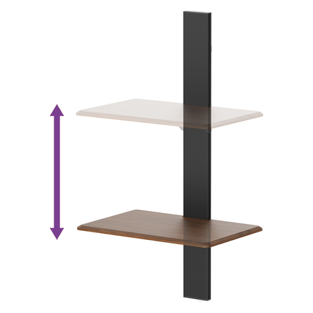 Wandregal für Blumentopf SPGC21BB Schwarz