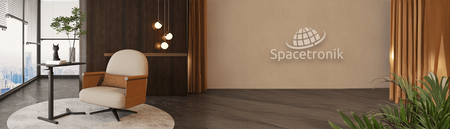 Buddy weißer manuell höhenverstellbarer Tisch