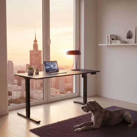 Elektryczne biurko Moris SPE-O112BB 160×80 cm