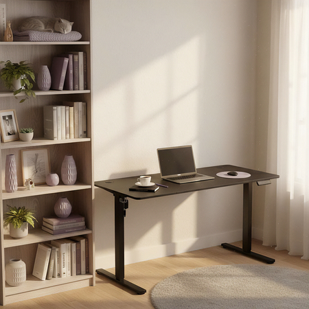 Zestaw ergonomiczny biurko Moris SPEO112BB fotel Gerd lampa GLOW D22 Pro