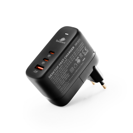 Ładowarka GaN 65W 2x PD 2x USB-C USB QC EU UK US