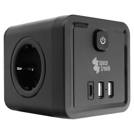 Listwa zasilająca 4xAC 2xUSB 1xUSB-C SPS-C03B