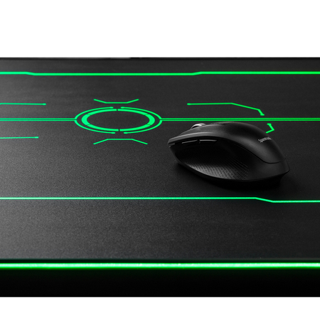 Blat do biurka gamingowy z LED 136 x 66 x 2.6 cm