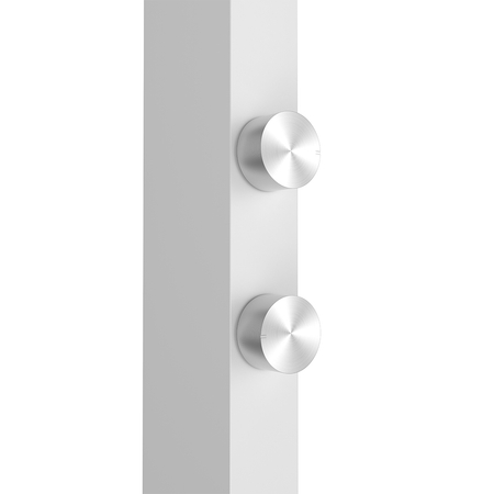 Podwójna lampa podłogowa LED GLOW D24 Pro Biała