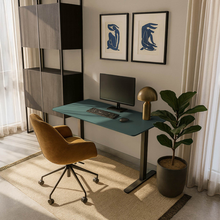 Blat MDF malowany proszkowo 140x70x2.5 Pine Green