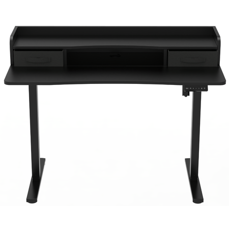 Kompaktowe Biurko Elektryczne z Szufladą i USB Spacetronik SPEF134BB z pamięcią czarne