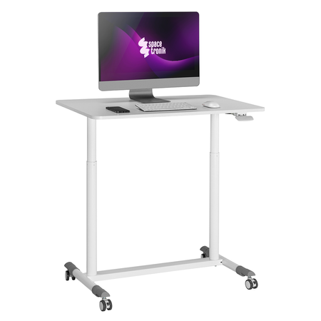 Regulowany stolik na kółkach Buddy 04 biały