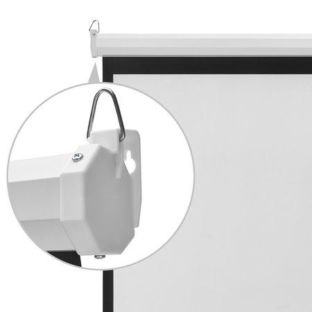 Manuell einziehbare Projektionswand 84" Zoll 16:9