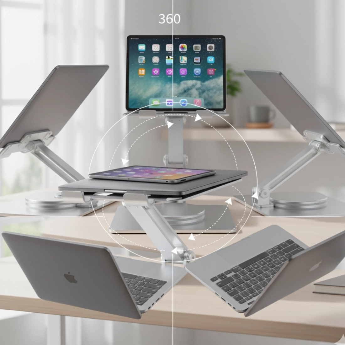 Obrotowa podstawa 360 stopni SPP121G do współdzielenia ekranu