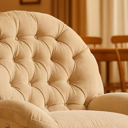 Fotel elektrycznie regulowany Spacetronik Flax 04 relaksacyjny bujany beżowy