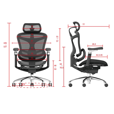 Fotel biurowy obrotowy Doris 40 Czarny