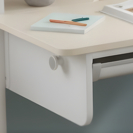 Biurko dziecięce SPEX113WW 100×65 cm regulowane półki szuflada