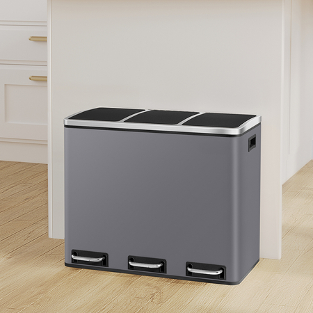 Funky Trash Can Gray Black Spacetronik Potrójny