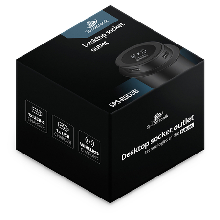 Gniazdo blatowe okrągłe Spacetronik SPS-R0D3B