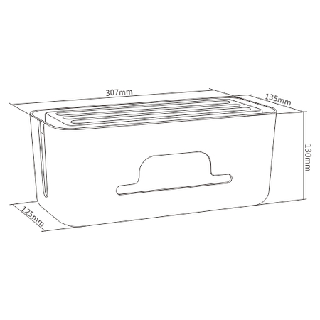 Spacetronik Kabel BOX Organisator SR-202