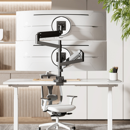 Uchwyt na dwa monitory Spacetronik SPAH222