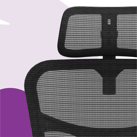 Ergonomiczny fotel Spacetronik LUMBO 44 Czarny