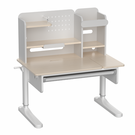 Biurko dziecięce SPEX113WW 100×65 cm regulowane półki szuflada