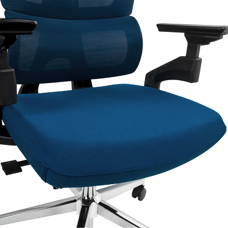 Zestaw ergonomiczny biurowy Biurko Vegard SPEO232 Fotel BARD Lampa Glow D4