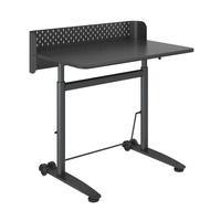 Czarne stanowisko robocze regulowane 90x60 SPR BUDDY 23 MBB