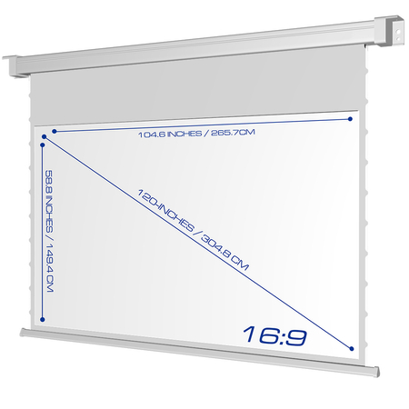 Elektryczny Ekran Projekcyjny SST Ścienny 120"