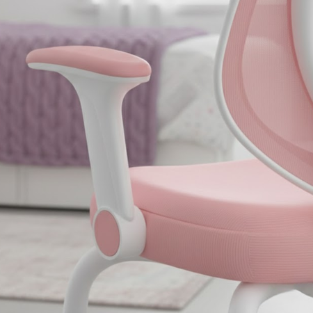 Krzesło dziecięce SPC XD26P różowe regulacja wysokości podłokietniki