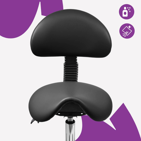 Ergonomiczny hoker regulowany SELLA 1 czarny