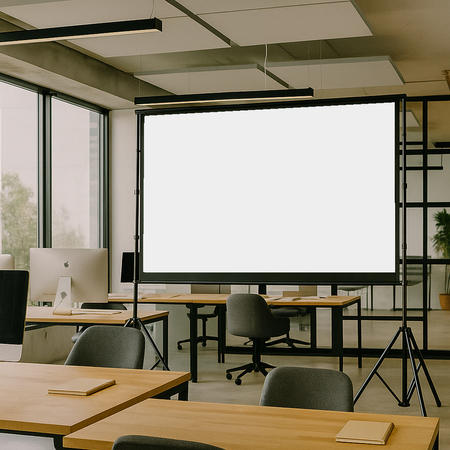 Ekran projekcyjny z podwójnym trójnogiem 100" 16:9