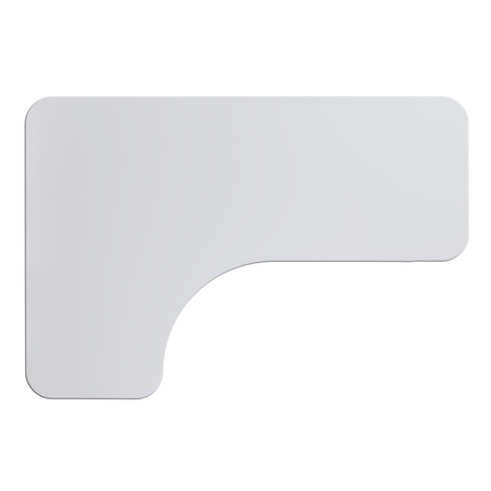 Eckschreibtisch 160x110x60x18 cm Weiß L